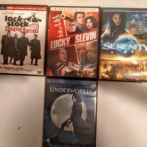 DVDs 4 Action Romance Thriller Movies